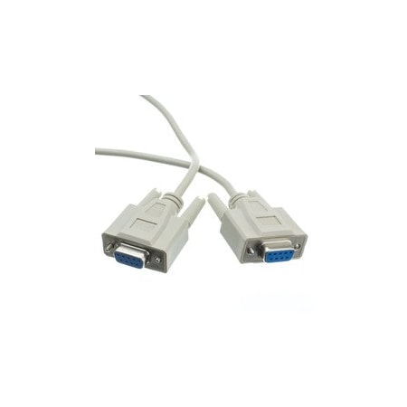 Cable Wholesale Null Modem Cable, DB9 Female, 8 Conductor, 10 foot 10D1-20410
